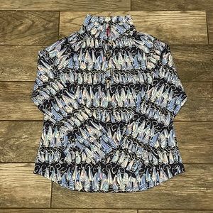 NWT Captain Popover in Sails and Stripes print